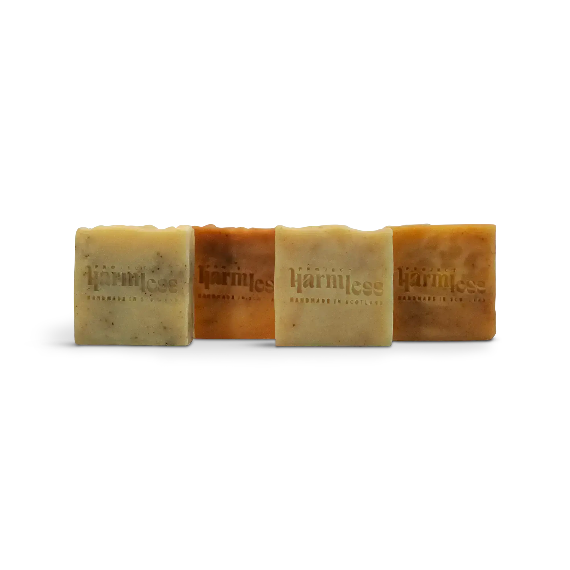 Harmless Apothecary palm oil free handmade soap gift set of 4 bars handmade in Scotland