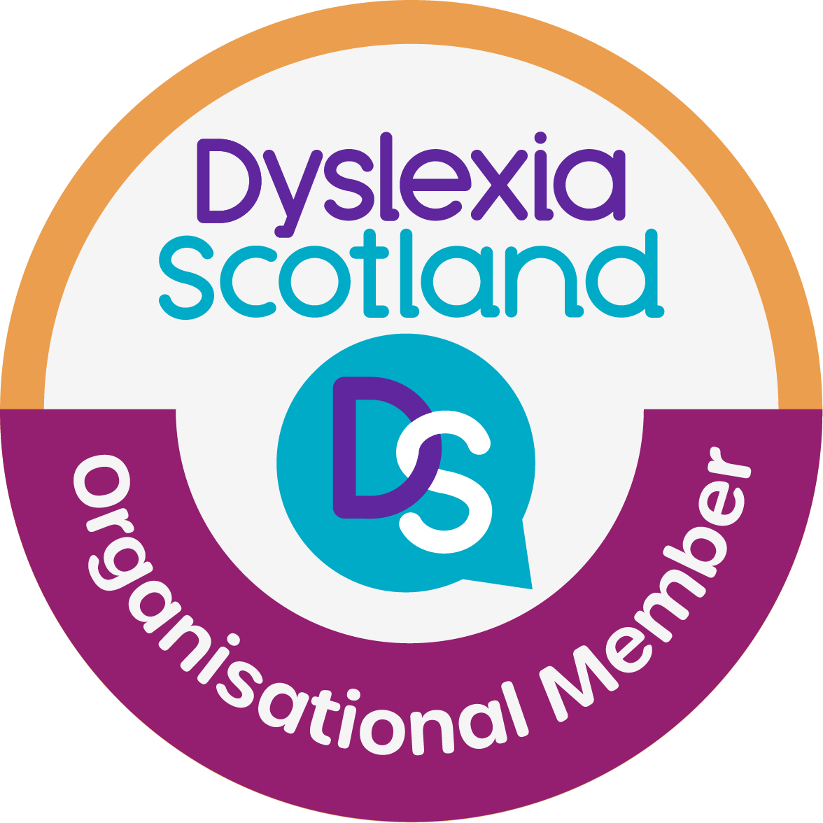 Dyslexia Scotland organisational member badge