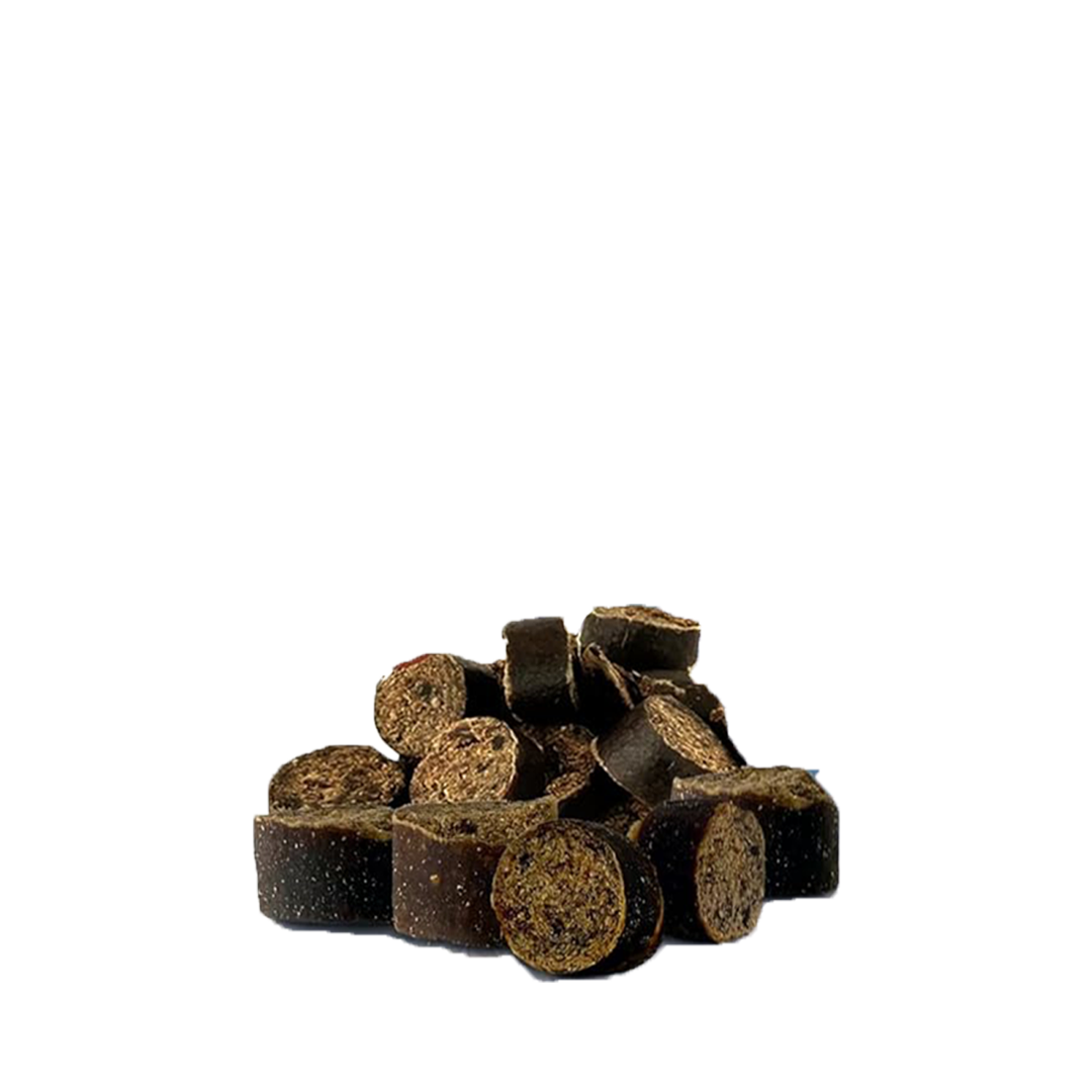 James and Ella air-dried venison and duck dog treats stock by Project Harmless UK
