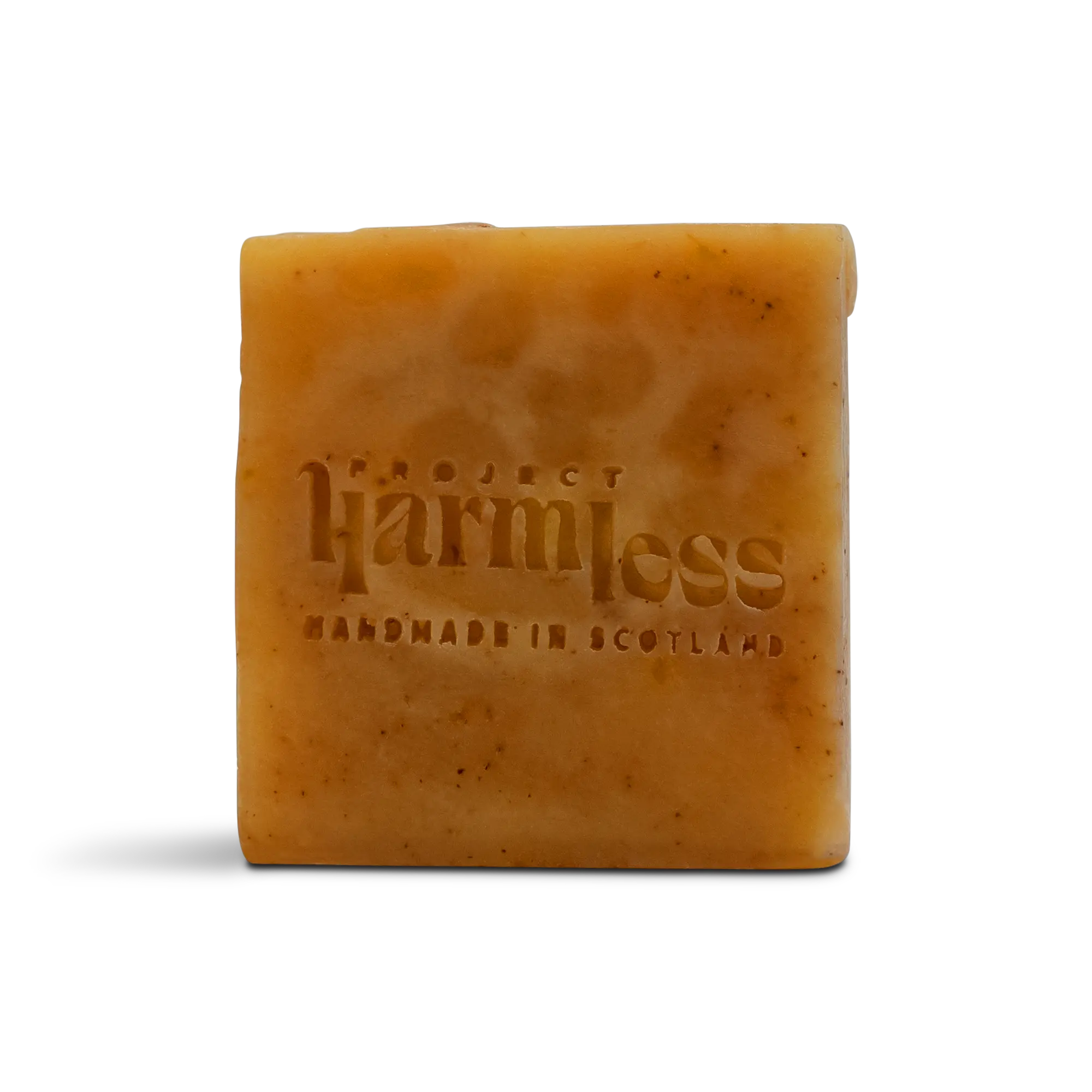 Handcrafted May Chang Awakening Soap by Project Harmless, featuring natural ingredients like marigold and green tea.