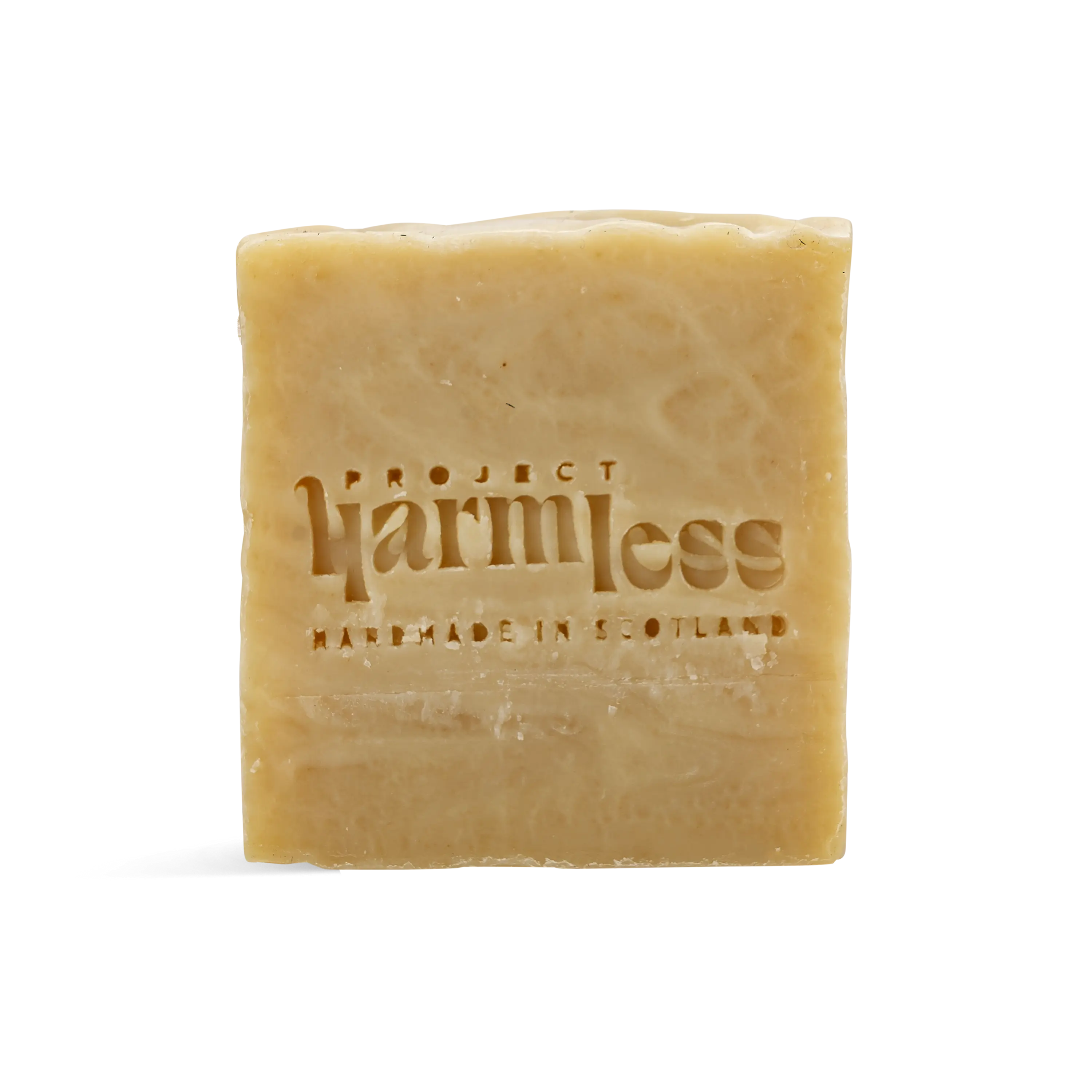 Handmade Lavender & Chamomile Calming Dog Shampoo Bar by Project Harmless – vegan, plastic-free pet grooming bar crafted in small batches in Scotland.