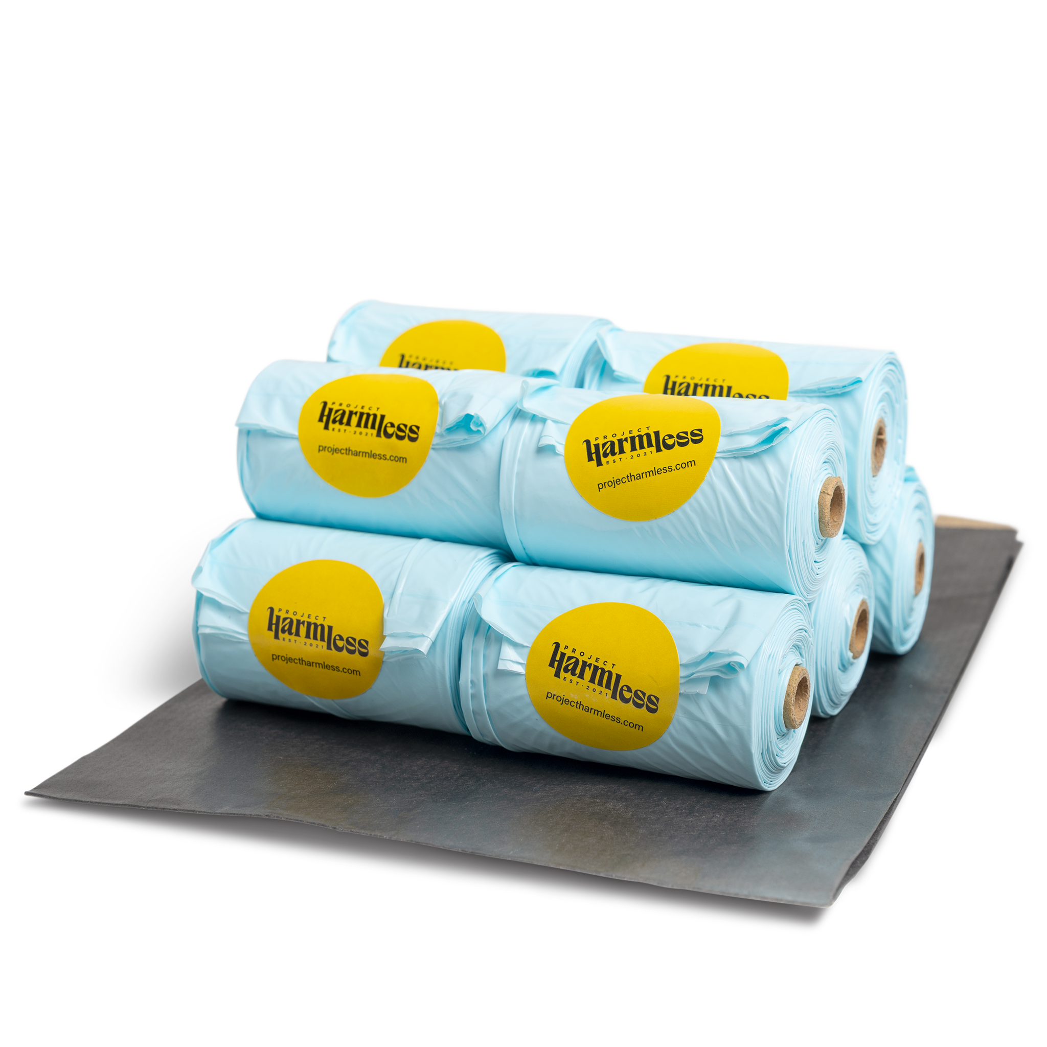 Multipack of 10 rolls of Harmless dissolvable dog poo bags, 100 bags total