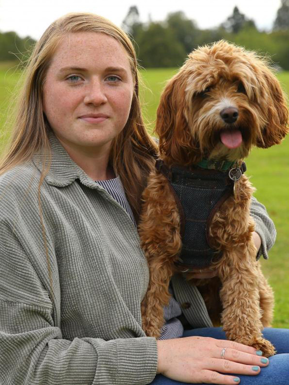 Project Harmless Brand Ambassador Laura Young and Her Dog